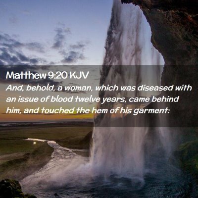 Matthew 9:20 KJV Free Bible Images