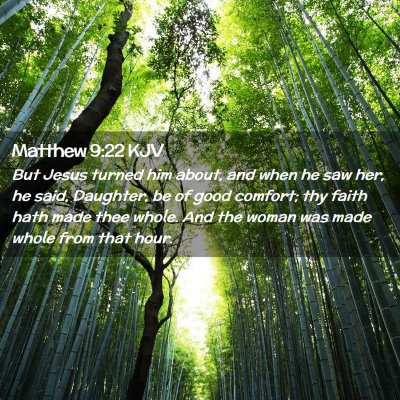 Matthew 9:22 KJV Free Bible Images