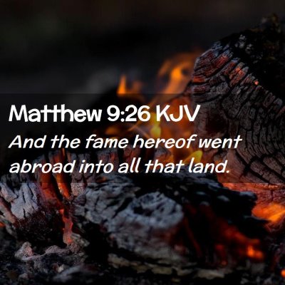 Matthew 9:26 KJV Free Bible Images