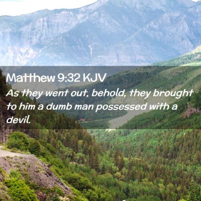 Matthew 9:32 KJV Free Bible Images