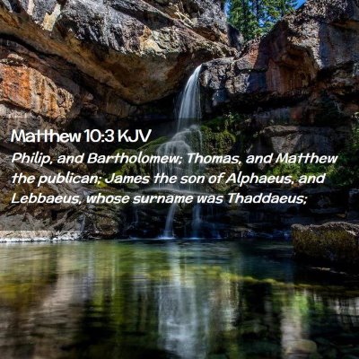 Matthew 10:3 KJV Free Bible Images