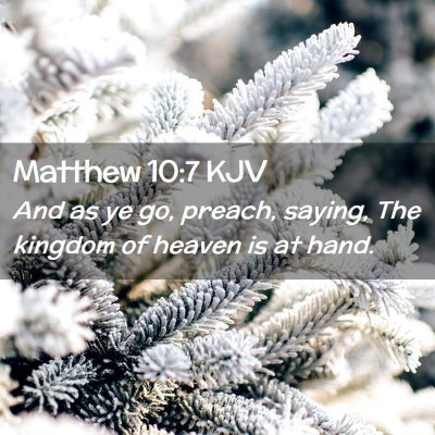 Matthew 10:7 KJV Free Bible Images