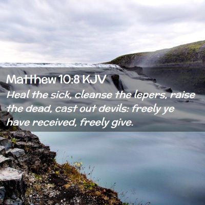 Matthew 10:8 KJV Free Bible Images