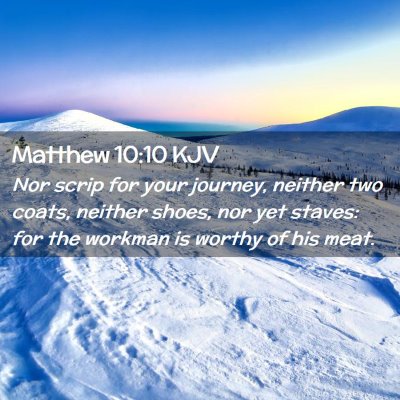 Matthew 10:10 KJV Free Bible Images