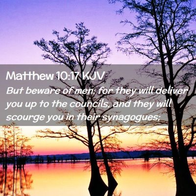 Matthew 10:17 KJV Free Bible Images