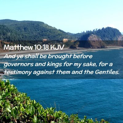 Matthew 10:18 KJV Free Bible Images