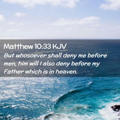 Matthew 10:33 KJV Free Bible Images