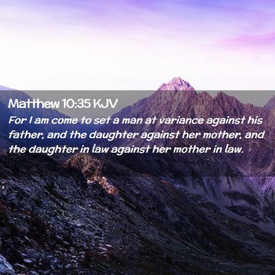 Matthew 10:35 KJV Free Bible Images