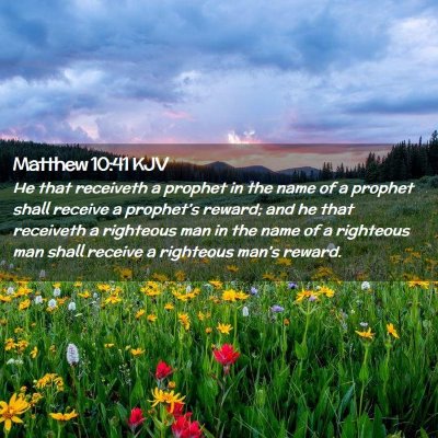 Matthew 10:41 KJV Free Bible Images