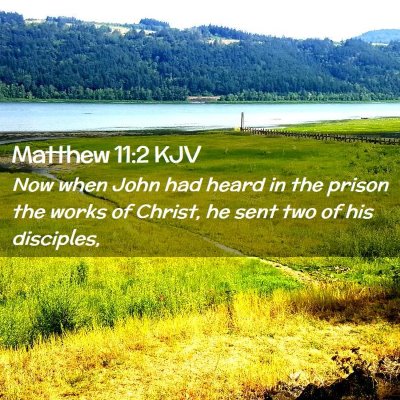 Matthew 11:2 KJV Free Bible Images