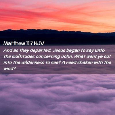 Matthew 11:7 KJV Free Bible Images