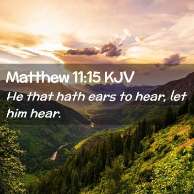 Matthew 11:15 KJV Free Bible Images