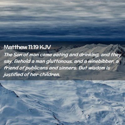 Matthew 11:19 KJV Free Bible Images