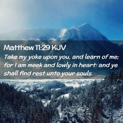 Matthew 11:29 KJV Free Bible Images