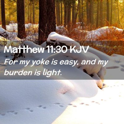 Matthew 11:30 KJV Free Bible Images