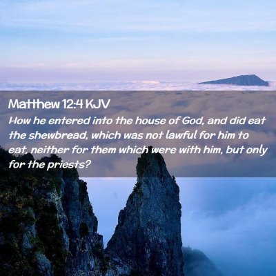 Matthew 12:4 KJV Free Bible Images