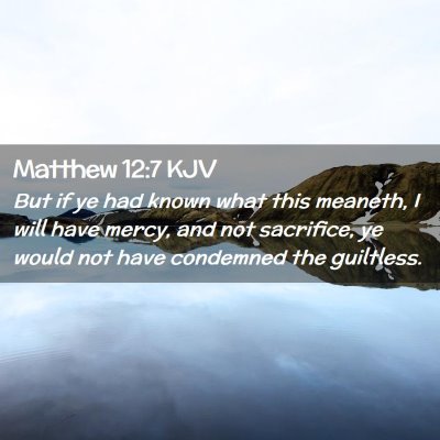 Matthew 12:7 KJV Free Bible Images