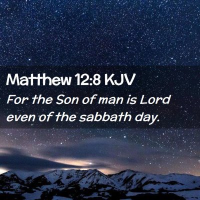 Matthew 12:8 KJV Free Bible Images