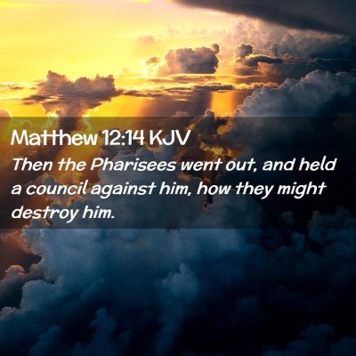 Matthew 12:14 KJV Free Bible Images