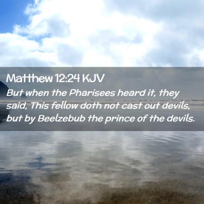 Matthew 12:24 KJV Free Bible Images