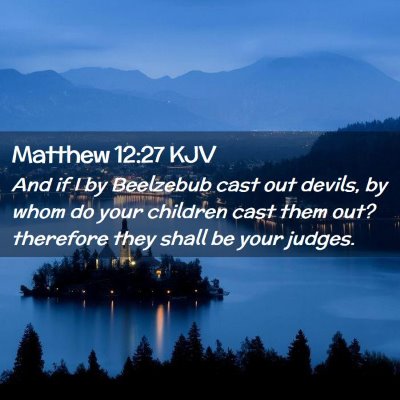 Matthew 12:27 KJV Free Bible Images