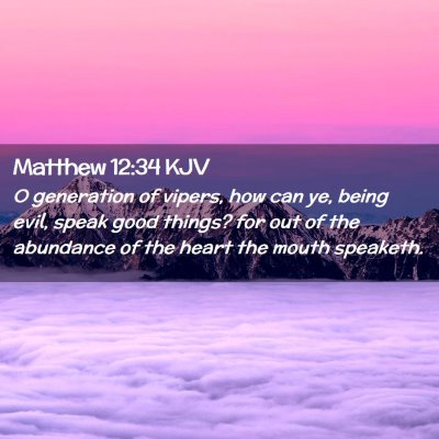 Matthew 12:34 KJV Free Bible Images