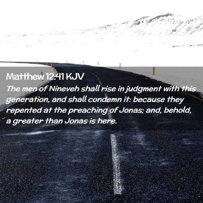 Matthew 12:41 KJV Free Bible Images