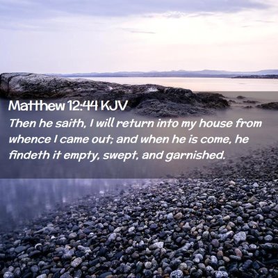 Matthew 12:44 KJV Free Bible Images