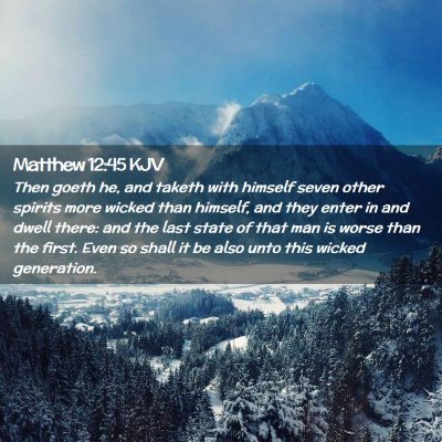 Matthew 12:45 KJV Free Bible Images