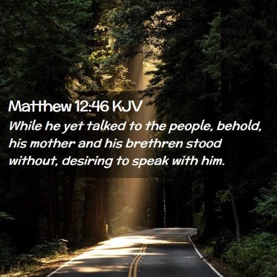 Matthew 12:46 KJV Free Bible Images