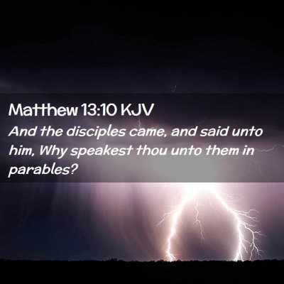 Matthew 13:10 KJV Free Bible Images