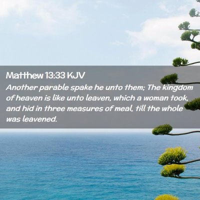 Matthew 13:33 KJV Free Bible Images