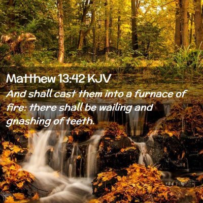 Matthew 13:42 KJV Free Bible Images