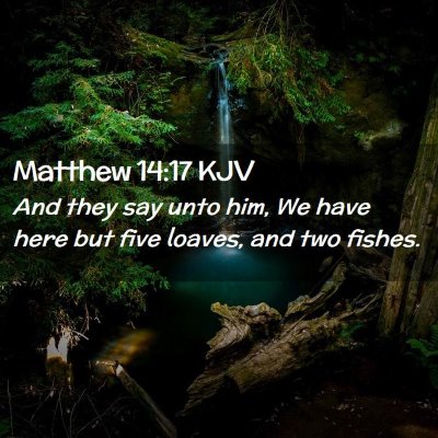 Matthew 14:17 KJV Free Bible Images