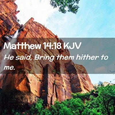 Matthew 14:18 KJV Free Bible Images