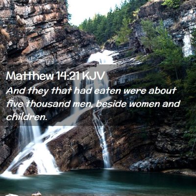 Matthew 14:21 KJV Free Bible Images