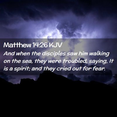 Matthew 14:26 KJV Free Bible Images