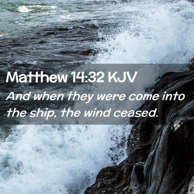 Matthew 14:32 KJV Free Bible Images