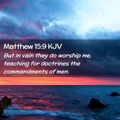 Matthew 15:9 KJV Free Bible Images