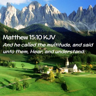 Matthew 15:10 KJV Free Bible Images