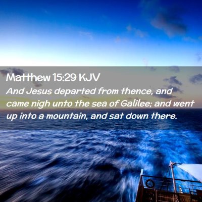 Matthew 15:29 KJV Free Bible Images