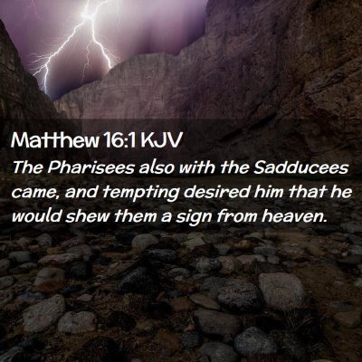 Matthew 16:1 KJV Free Bible Images