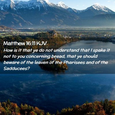 Matthew 16:11 KJV Free Bible Images