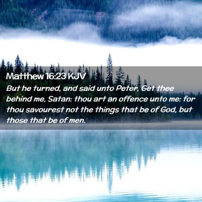 Matthew 16:23 KJV Free Bible Images