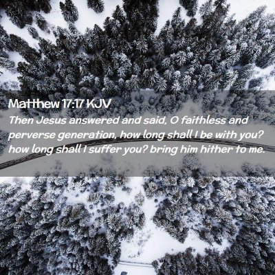 Matthew 17:17 KJV Free Bible Images