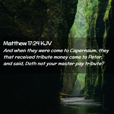 Matthew 17:24 KJV Free Bible Images