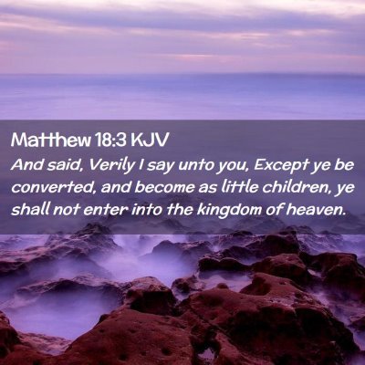 Matthew 18:3 KJV Free Bible Images