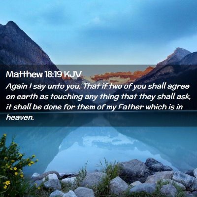 Matthew 18:19 KJV Free Bible Images