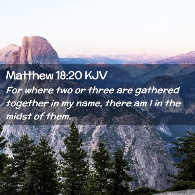 Matthew 18:20 KJV Free Bible Images