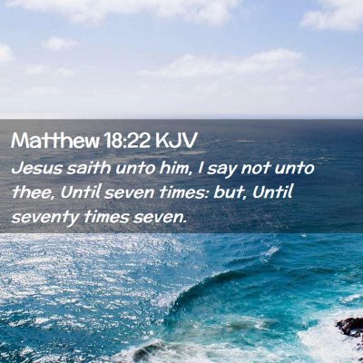 Matthew 18:22 KJV Free Bible Images